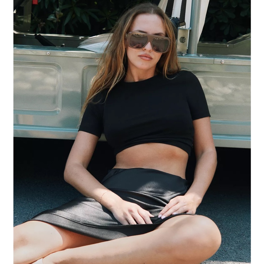 Zara Black Crop Top